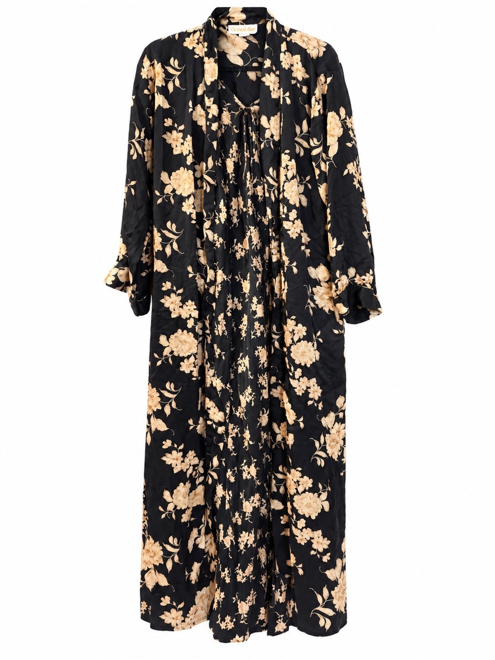 Vintage 100% Silk Teddy and Robe La Vie En Rose